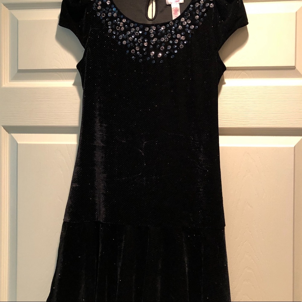 Black bejeweled dress